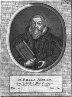 Der kurschsische Hofprediger Paul Jenisch. Aus: Johann Andreas Gleich: Annales Ecclesiastici [...]. Dresden und Leipzig 1730